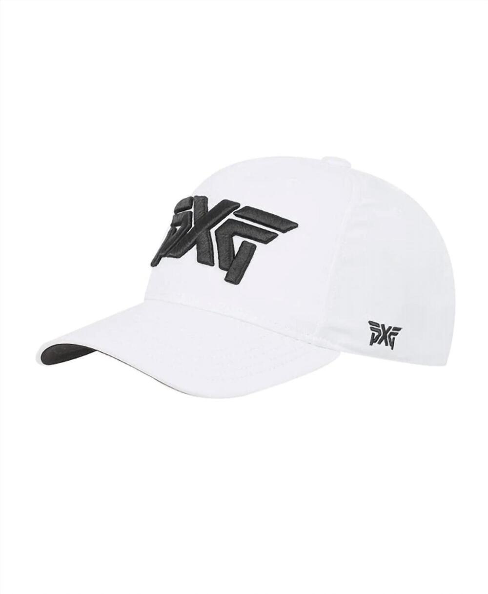 NEW PXG unisex lightweight structured low crown curved bill cap in white